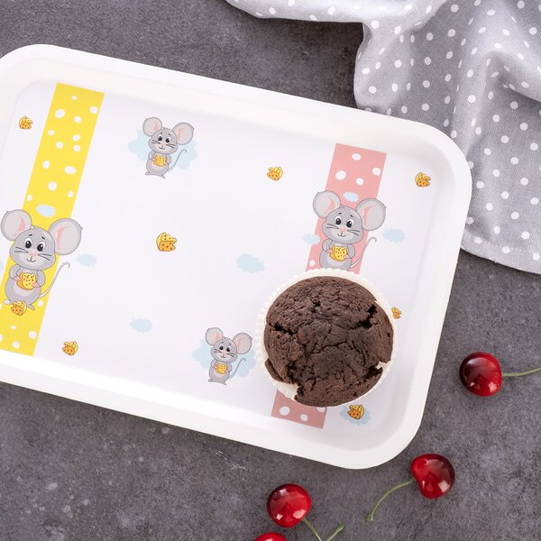 Servírovací dětský tác MYŠKA 30,5x21 cm