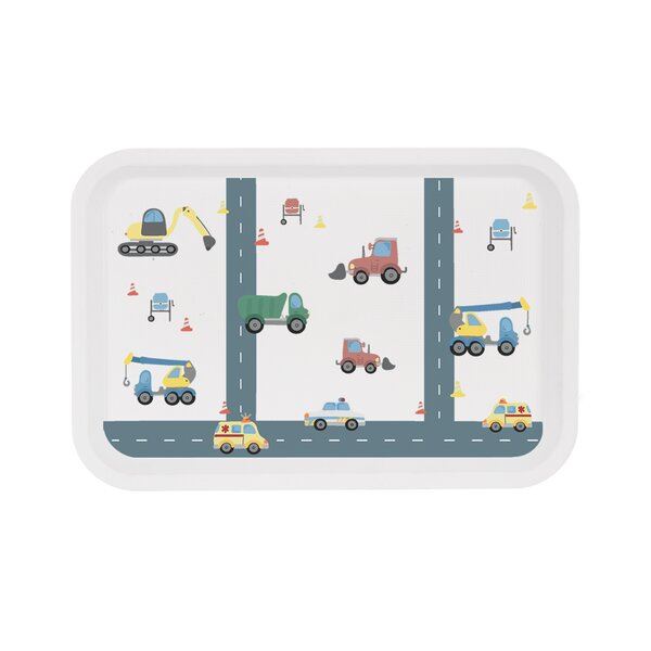 Servírovací dětský tác AUTA 30,5x21 cm