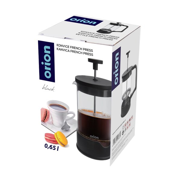 Konvička french press BLACK 0,65 l