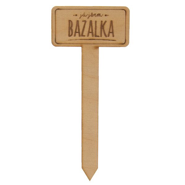 Zápich do květináče bazalka