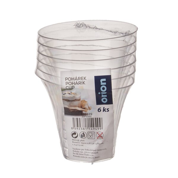 Pohárek dezert  0,18 l 6 ks