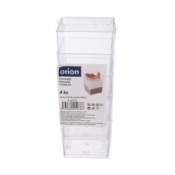 Pohárek panna cotta 0,17 l 4 ks