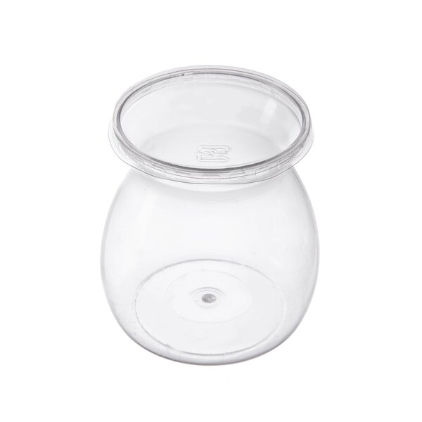 Pohárek s víčkem na dezert 0,17 l 6 ks