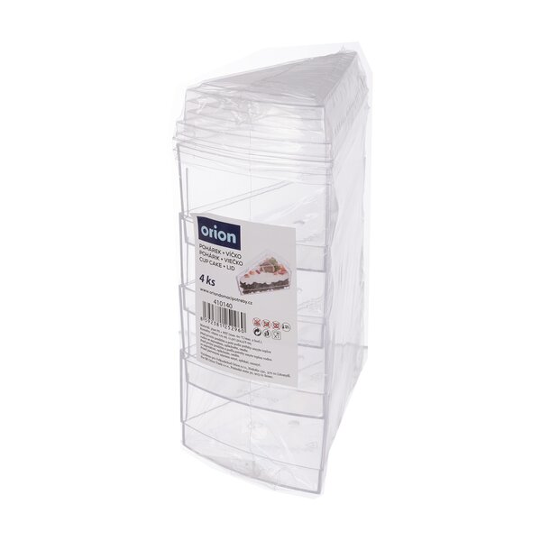 Pohárek s víčkem na dezert 0,17 l 4 ks