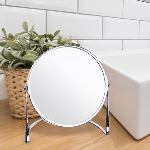 Kosmetické zrcátko se stojánkem pr. 17 cm 