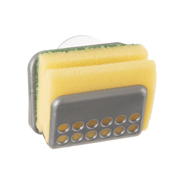 Držák na houbu na nádobí s houbičkou