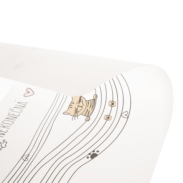 Prostírání NEKONEČNÁ LÁSKA kočka 43x28 cm