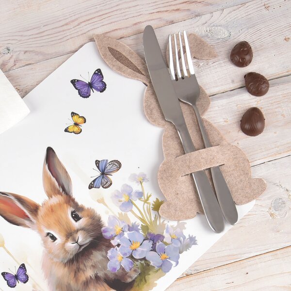 Kapsa na příbory JARO zajíc 4 ks 