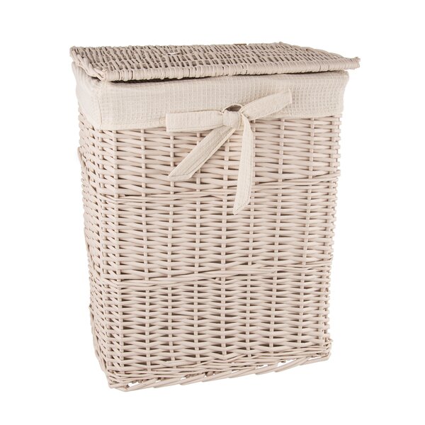 Prádelní koš s víkem béžový