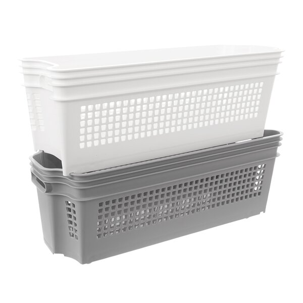 Košík Stack stohovat. kolečka 49,5x19x18 cm 