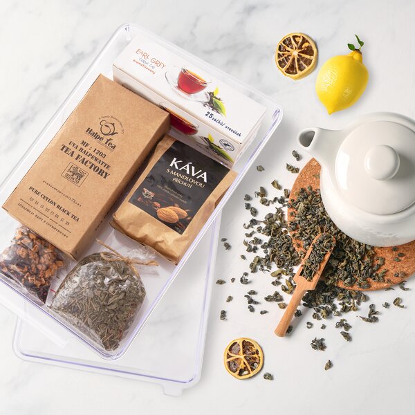 Košík-organizér UROVNEJTO s víkem 32,5x20x7 cm