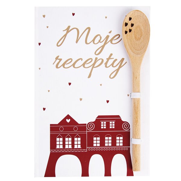 Kniha na recepty s vařečkou DOMKY 
