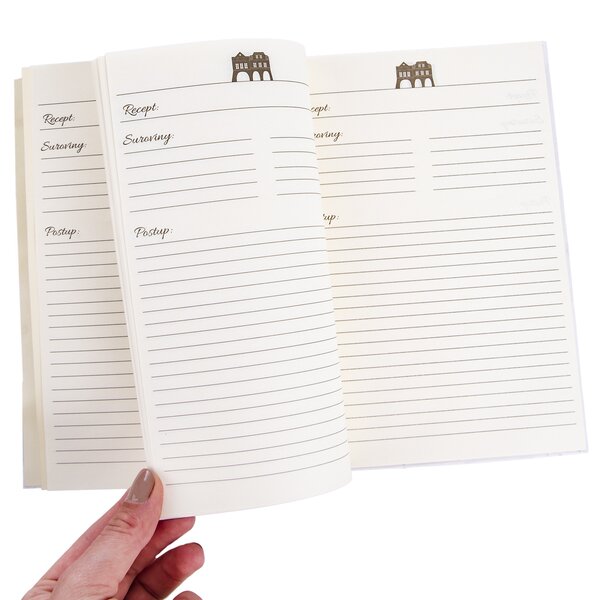 Kniha na recepty s vařečkou DOMKY 