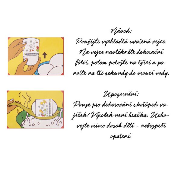 Fólie smršťovací na vajíčka 12 ks