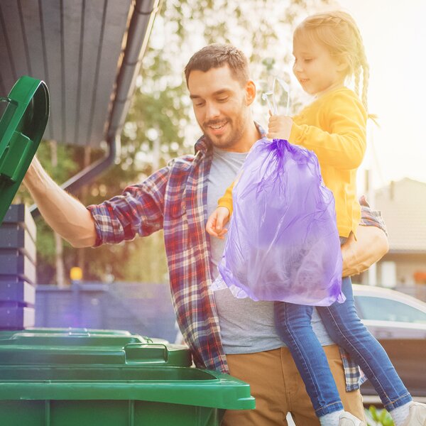 Sáček na odpad zatahovací levandule 60 l/10 ks 