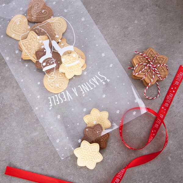 Dárkový sáček SNĚHULÁK 35x20 cm 100 ks