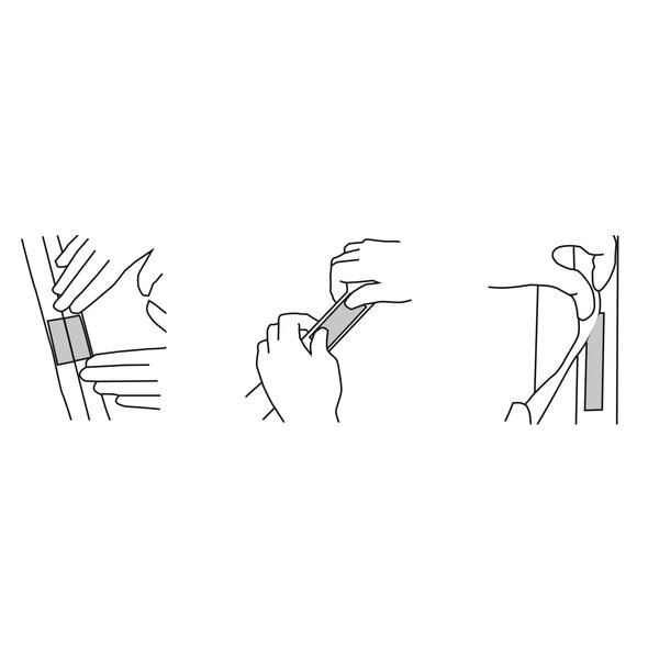 Síť proti hmyzu dveře 100x212 cm černá