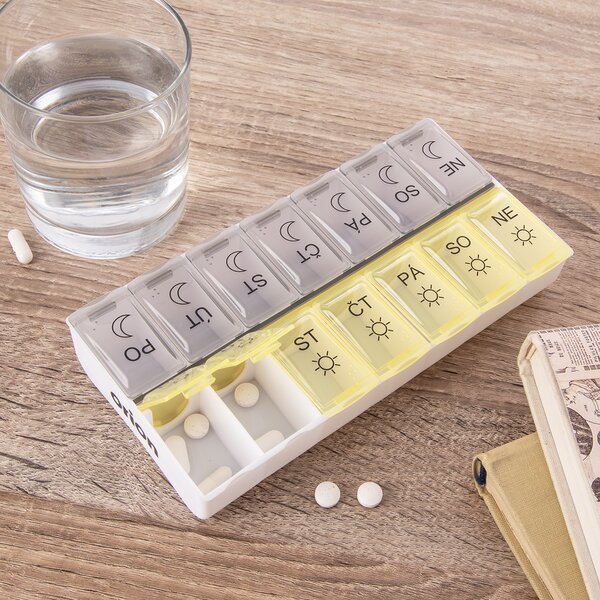 Organizér na léky týdenní 2 sekce