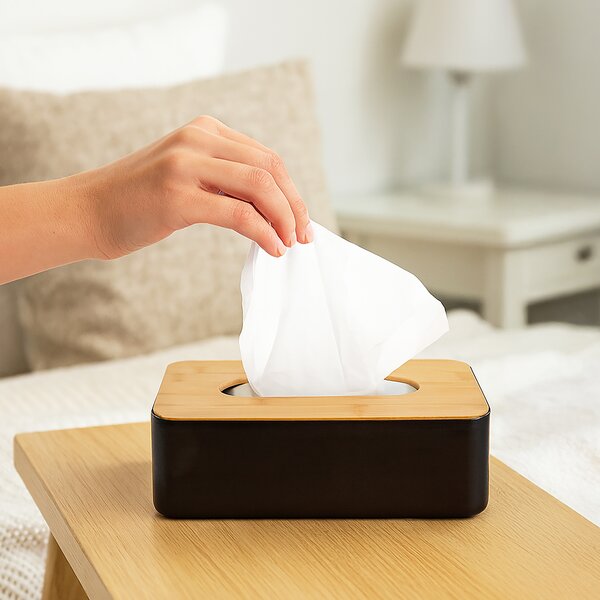 Box na papírové kapesníky BLACK