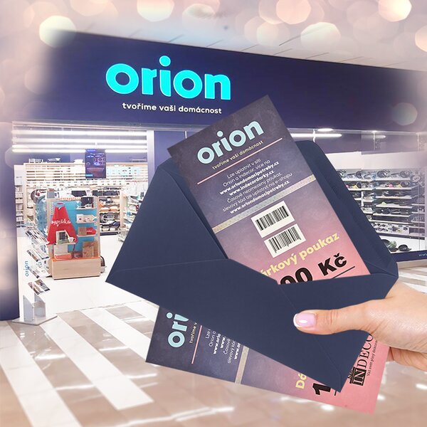 Dárkový poukaz Orion/Indecor 300 Kč