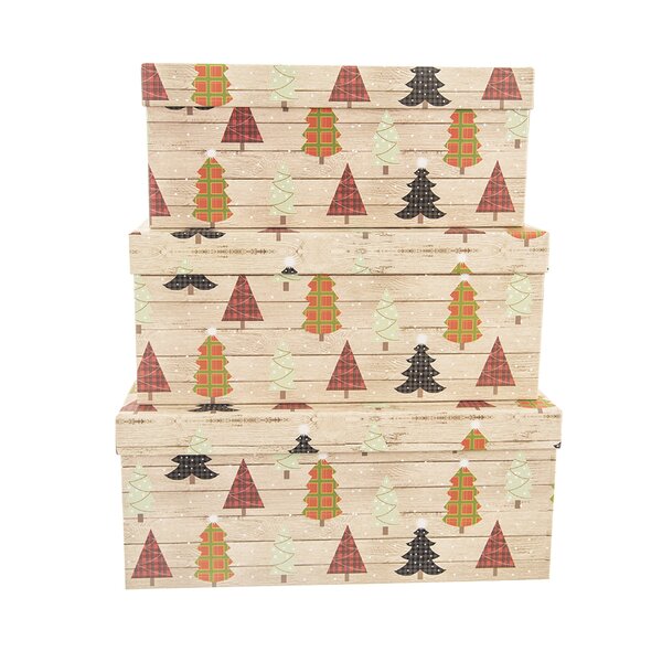 Dárková krabice STROMEK 3 ks