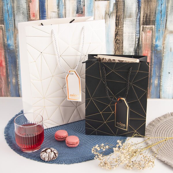 Dárková taška mřížka 26x12x32 cm