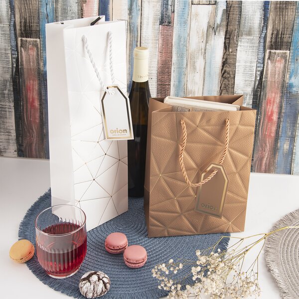 Dárková taška mřížka 12x9x36 cm