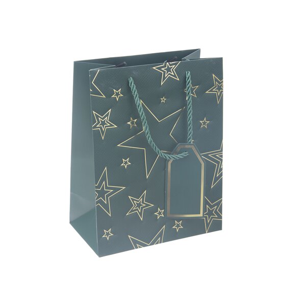 Dárková taška hvězda 18x10x23 cm 
