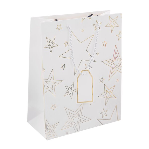 Dárková taška hvězda 26x12x32 cm 