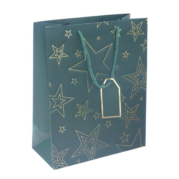Dárková taška hvězda 26x12x32 cm 