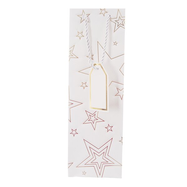 Dárková taška hvězda 12x9x36 cm 