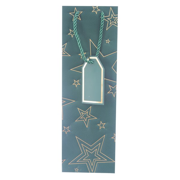 Dárková taška hvězda 12x9x36 cm