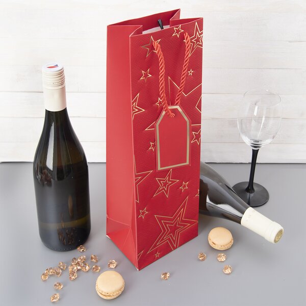 Dárková taška hvězda 12x9x36 cm 