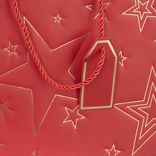Dárková taška hvězda 31x12x26 cm