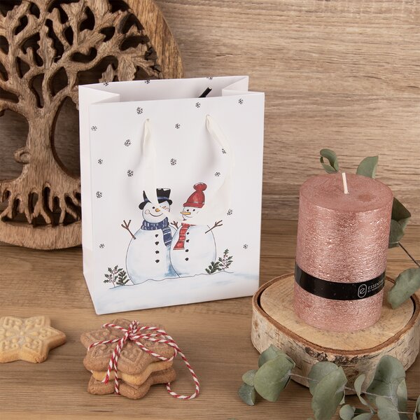 Dárková taška SNĚHULÁK 14x7x18 cm