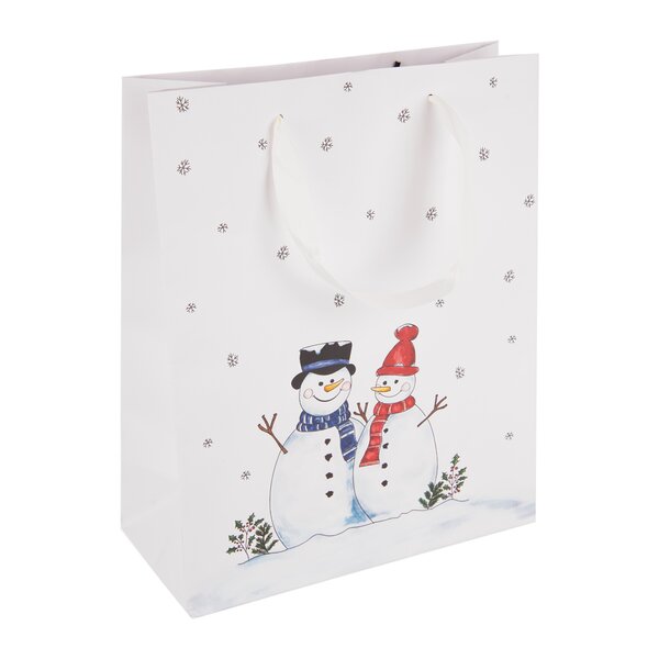 Dárková taška SNĚHULÁK 26x12x32 cm