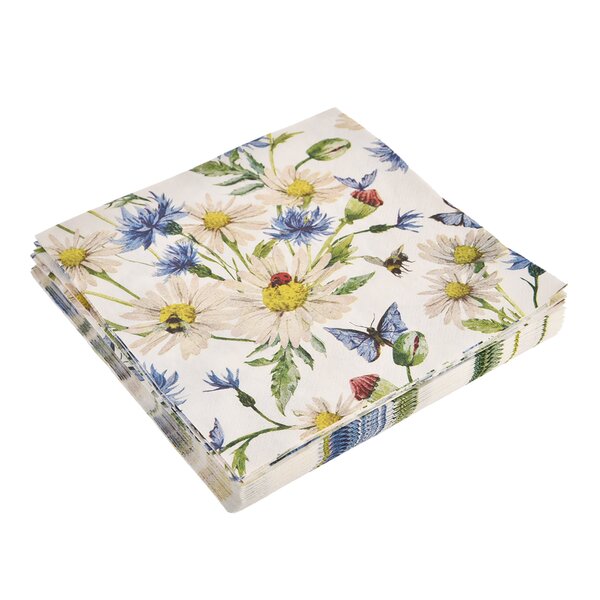 Servírovací ubrousky jarní květy