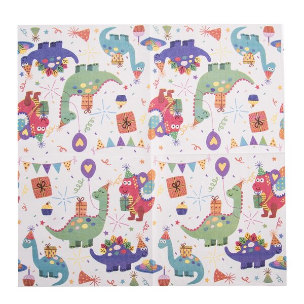 Servírovací ubrousky dinosauři