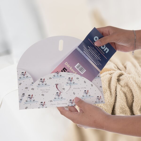 Papírová obálka SNĚHULÁK