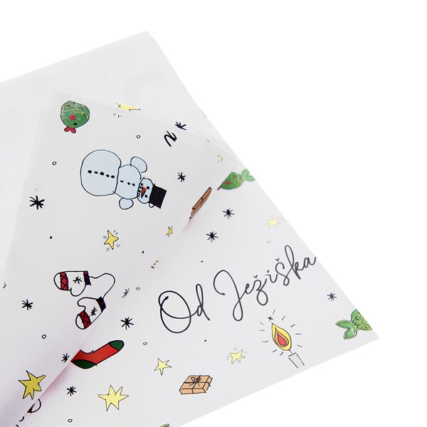 Vánoční balicí papír Od Ježíška 200x70 cm 