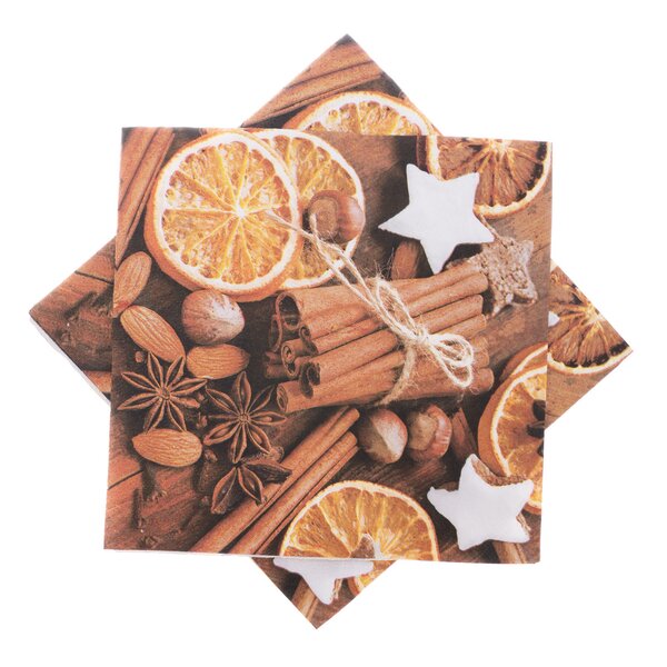 Servírovací ubrousky skořice
