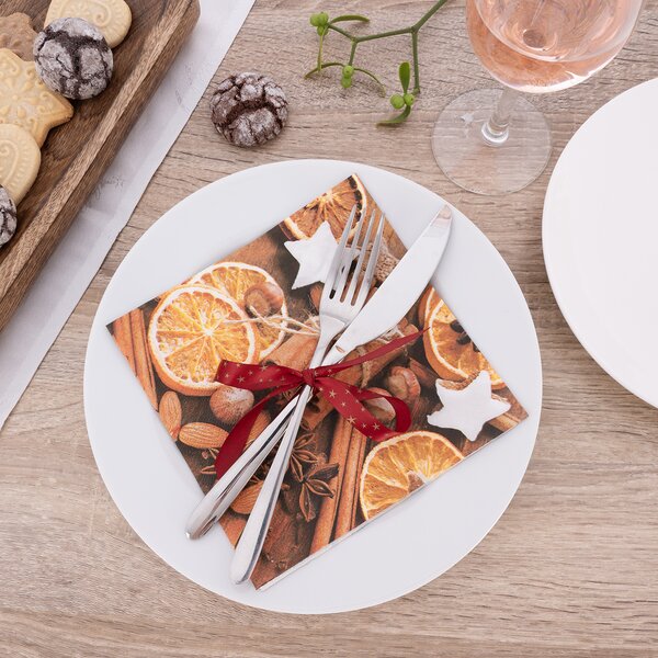 Servírovací ubrousky skořice