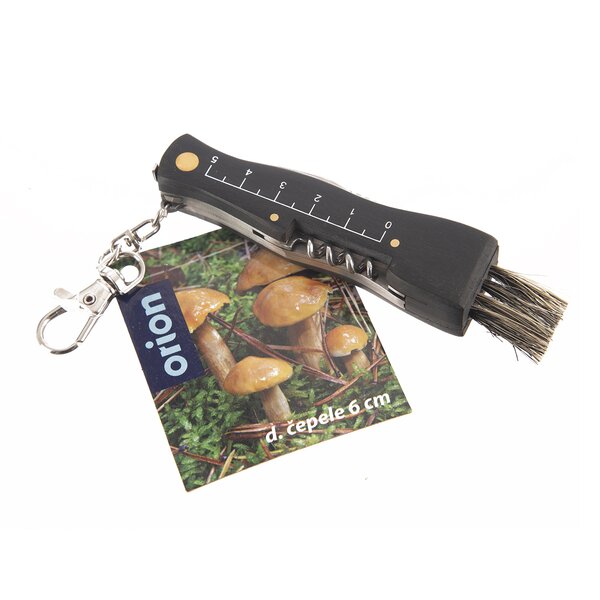 Houbařský nůž zavírací se štětcem 6 cm