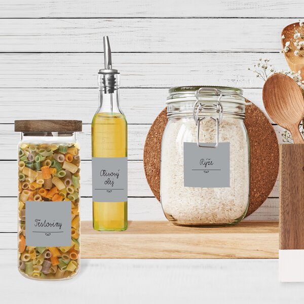 Samolepky na dózy GREY 