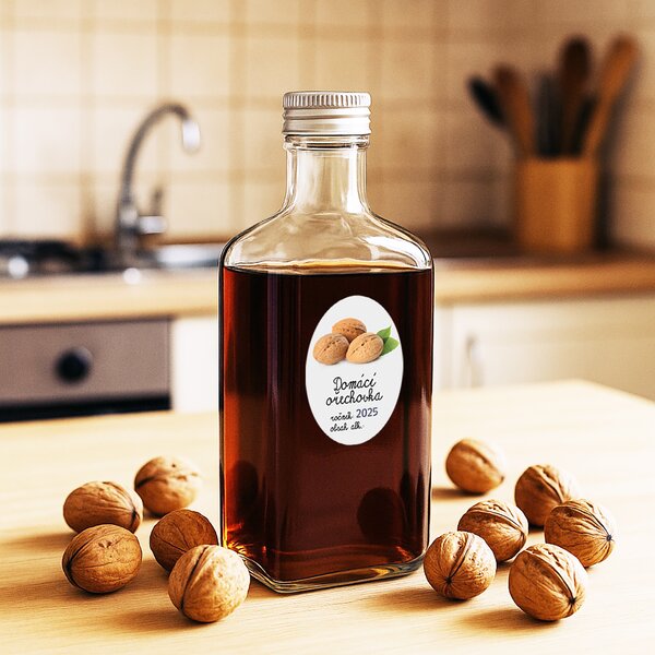 Samolepky na láhve Domácí ořechovka