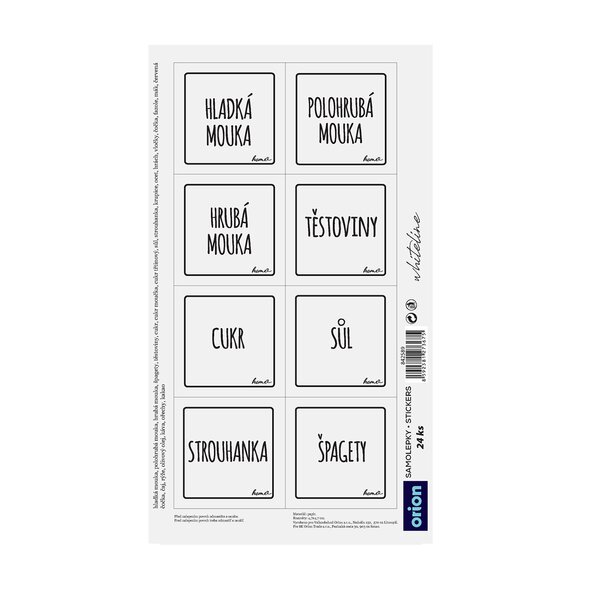 Samolepky na dózy WHITELINE