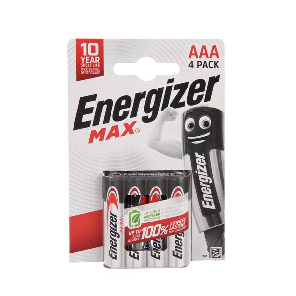 Alkalické baterie mikrotužka AAA 1,5 V 4 ks