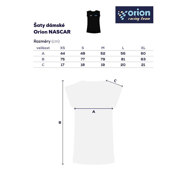 Šaty Orion NASCAR vel. M