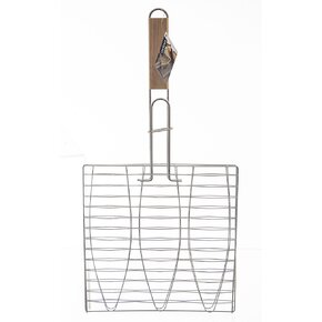 Grilovací mřížka na ryby 28x29 cm