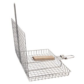 Grilovací mřížka košík 32x22 cm